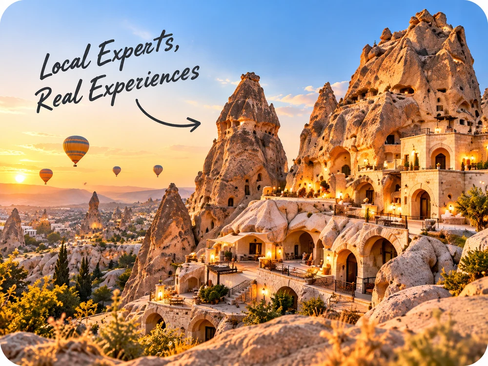 Local experts, real experiences in Cappadocia’s golden cave terraces